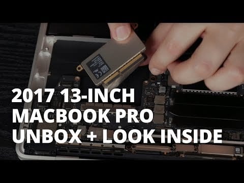 Unboxing Of 17 13 Macbook Pro Base Model Shows Removable Ssd