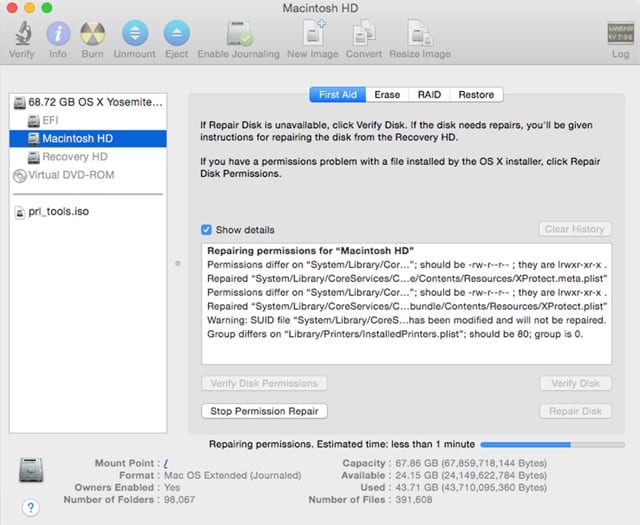 Software update saying corrupt image fix disk utility mac free